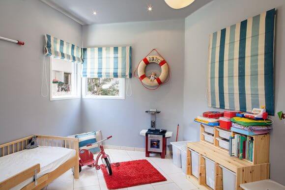 וילונות חדרי ילדים בעיצוב ימי